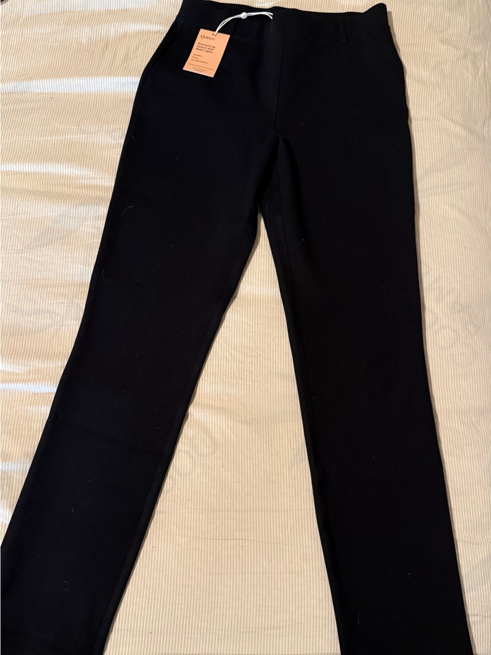 Quince NWT 
Ultra Stretch Ponte Straight Leg Pants Black Size SNWT